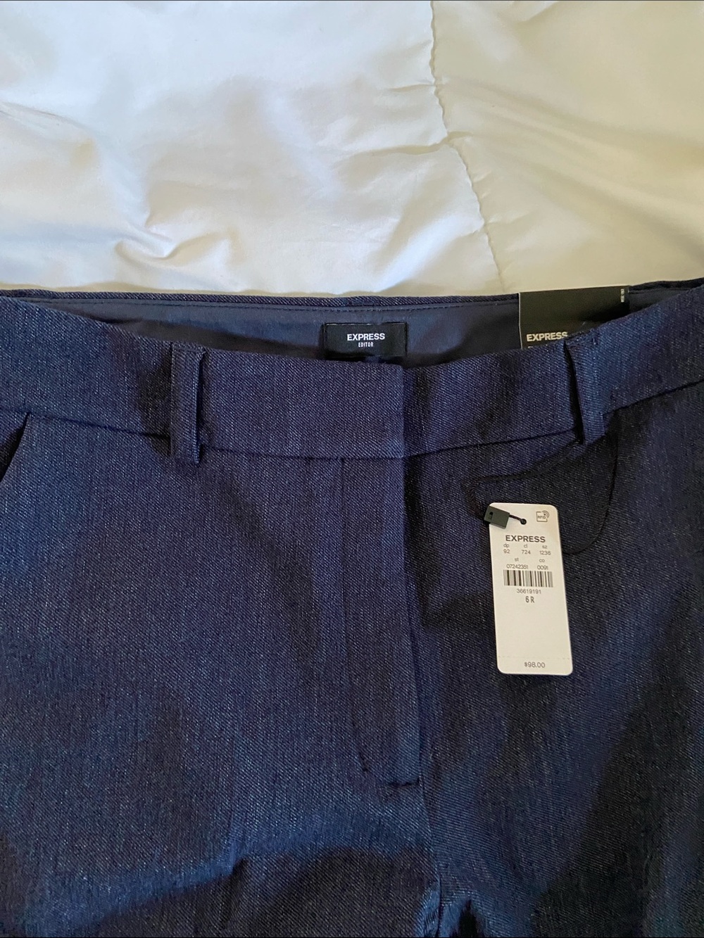 NWT! Express Editor Pant Boot Cut Mid Rise - Picture 6 of 8